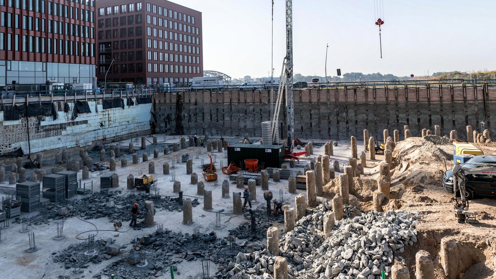 Commercial construction site