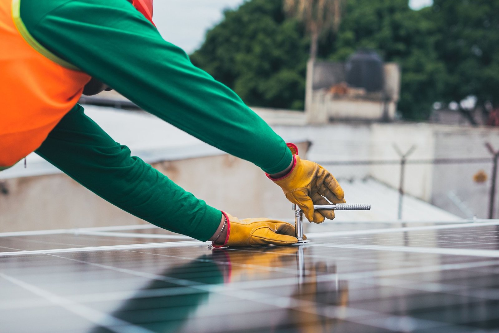 Solar panel installation